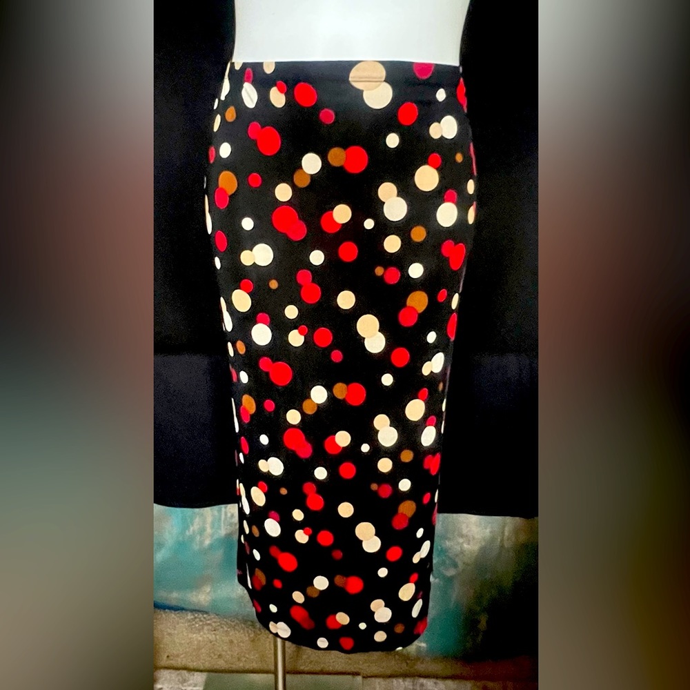 KB & Company Polka Dot Long Skirt